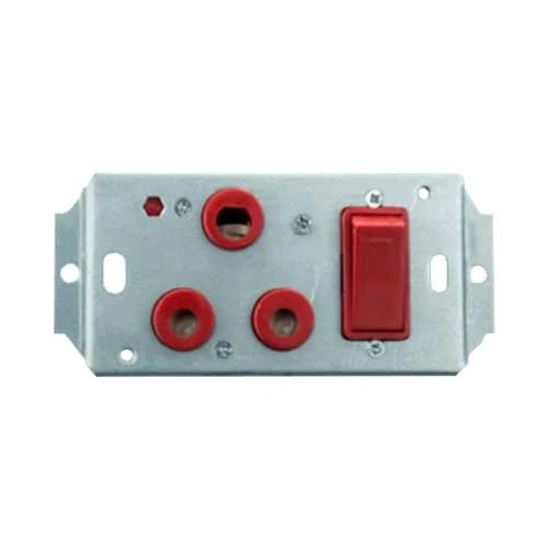 Decorduct Sokit 16A Dedicated Single Socket Red 75x50mm