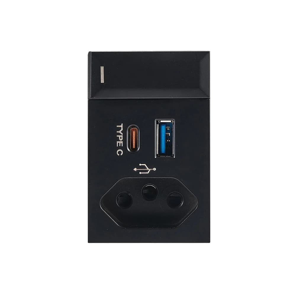 Bright Star Modular Switch + Slimline + USB-A/C Module