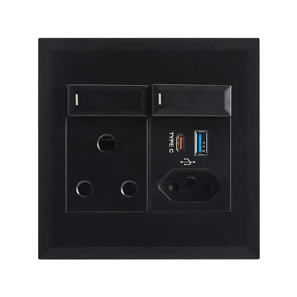 Bright Star Modular USB Combo Socket 4x4