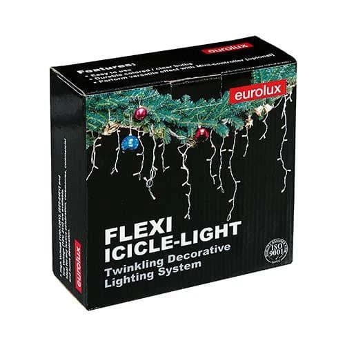 Eurolux Icicle Christmas Lights 3000K 1.7m