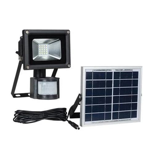 Bright Star LED Flood Light with Solar Panel and Motion Sensor 10W 6000K