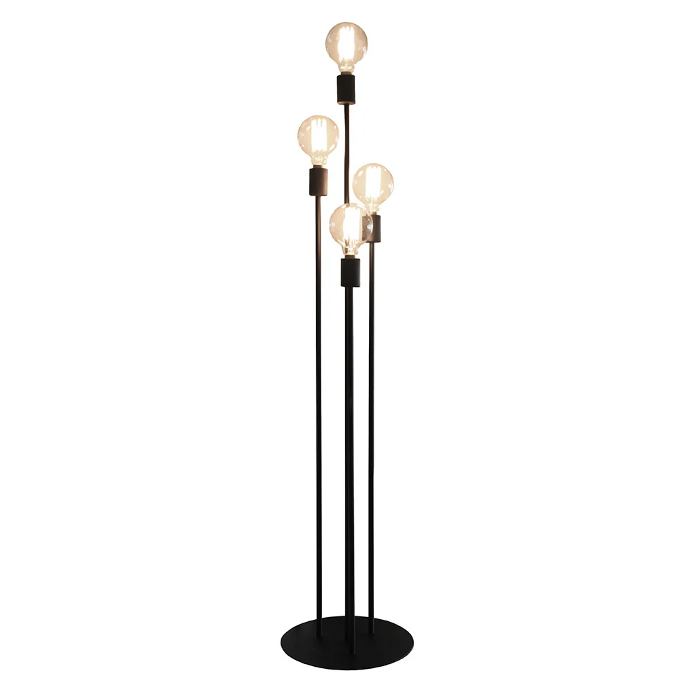 Wire World Atom 4 Light exposed Globe Floor Lamp