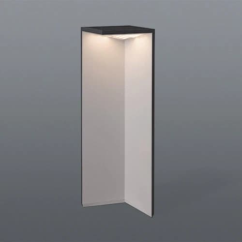 Spazio Fold Solar Bollard 2.2W 520lm - Black