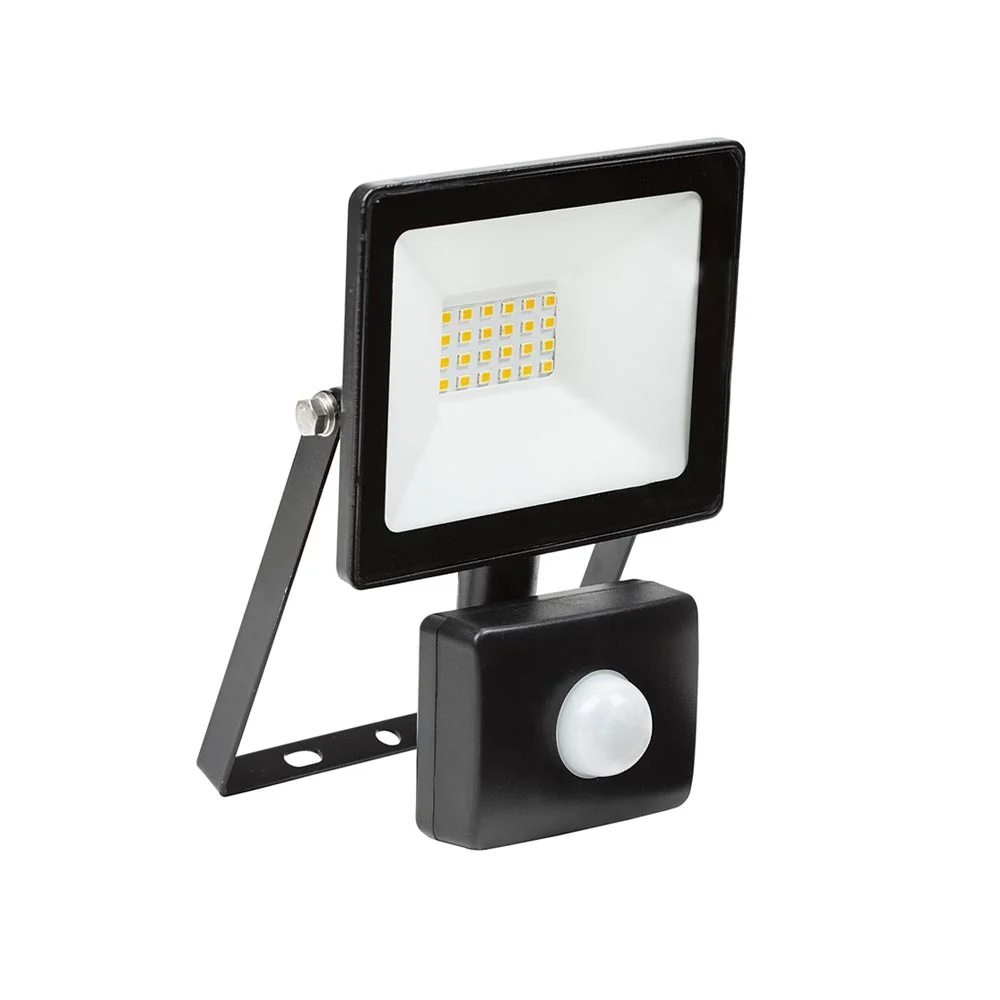 Eurolux LED Floodlight with Sensor 20W 1500lm 4000K - Black