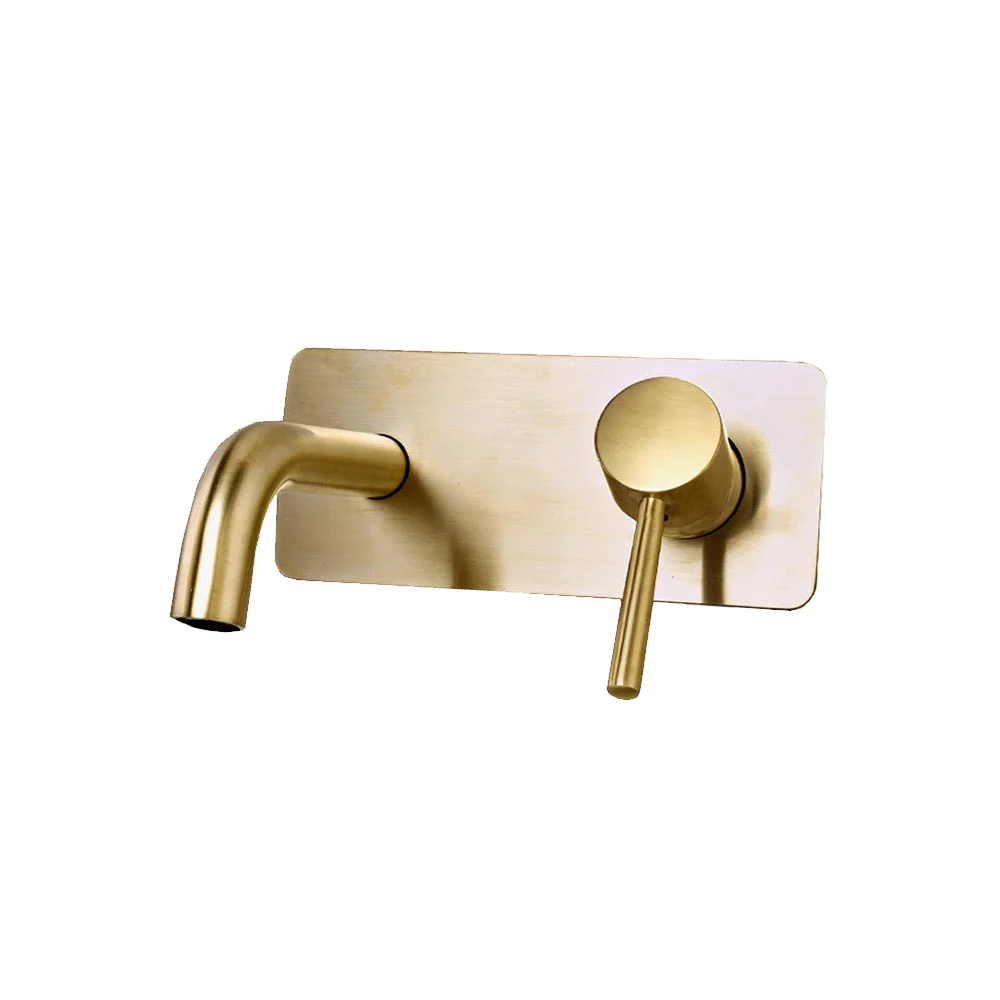 Trendy Taps Wall Mounted Mixer Tap - Brushed Gold