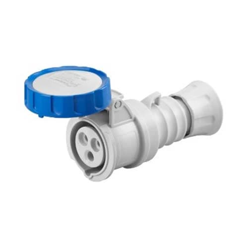 Gewiss Straight Connector IP67 2P+E 230V 16A 6H