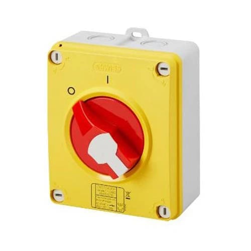 Gewiss Enclosed Isolator IP65 3P 16A 4x4