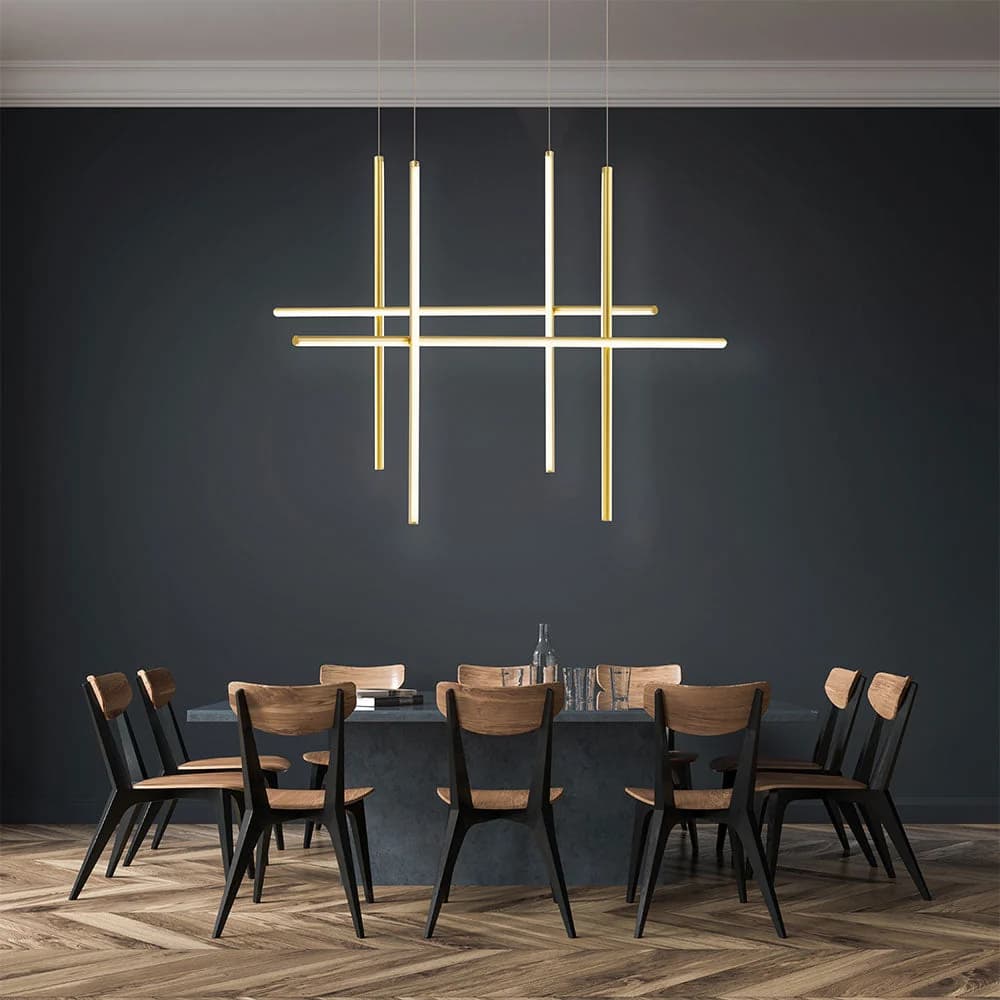 DARK Grid Pendant - Gold