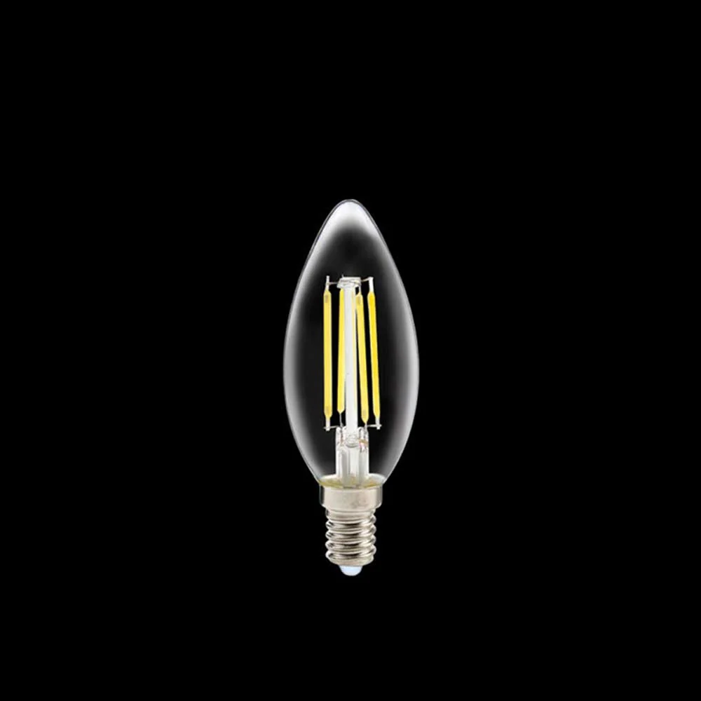K. Light LED Filament Candle Bulb C35 E14 4W 2700K