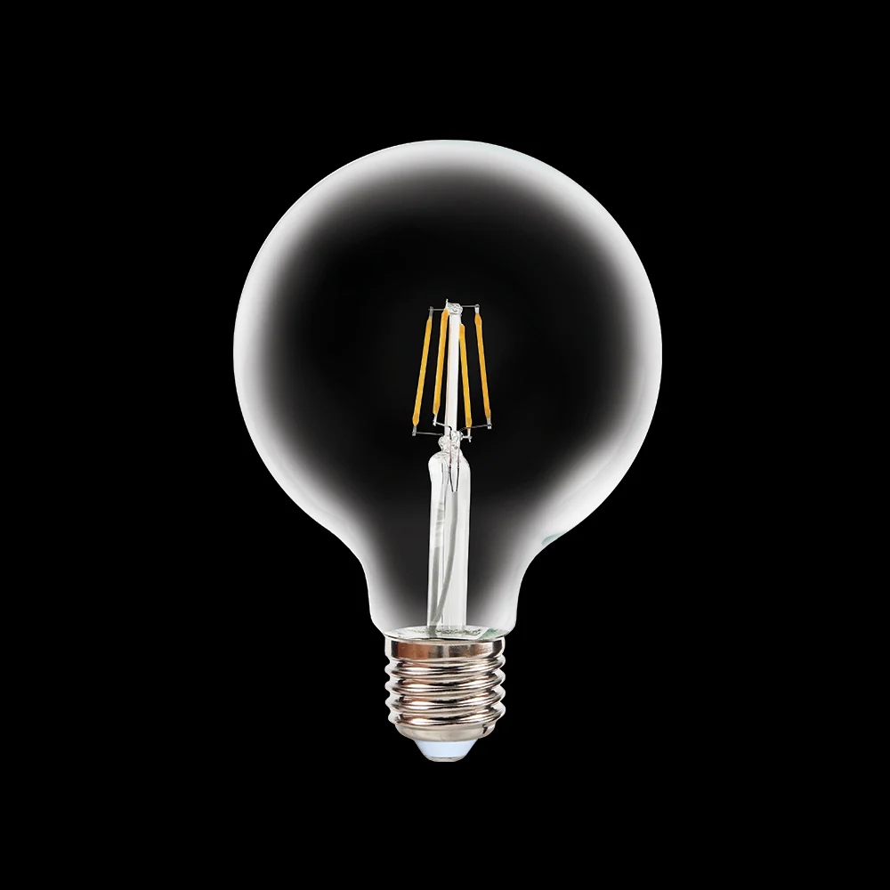 K. Light LED Filament Globe Bulb G125 E27 4W 350lm 2700K
