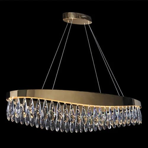 K. Light Imperial Oval Chandelier 3000K - Gold
