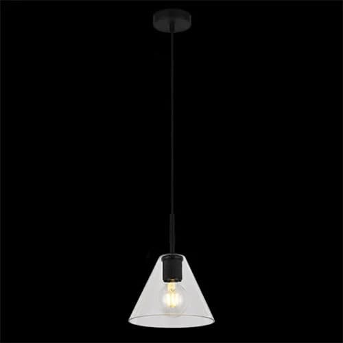 K. Light Cone Style Glass Pendant