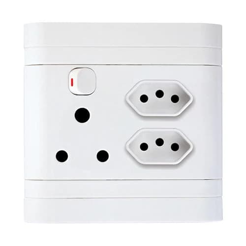 Lesco Cover Strip RSA Double Slimline Combo Socket 4x4