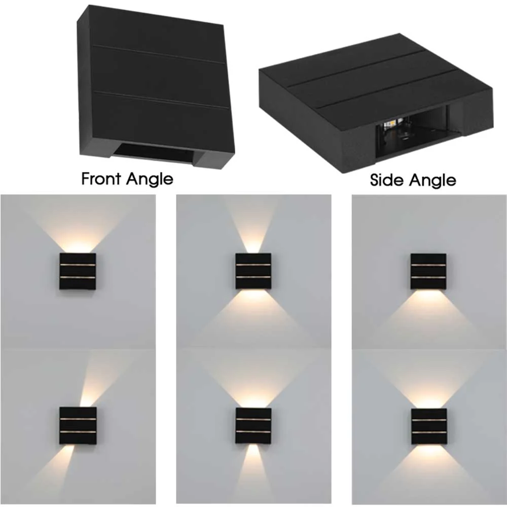 Bright Star LED 2-Way Light with Adjustable Beam Angle IP54 4W 4000K - Black