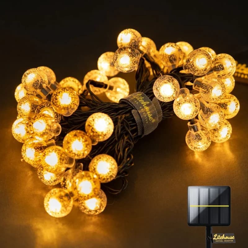 Litehouse Solar Bubble Ball LED Fairy Lights 2700K