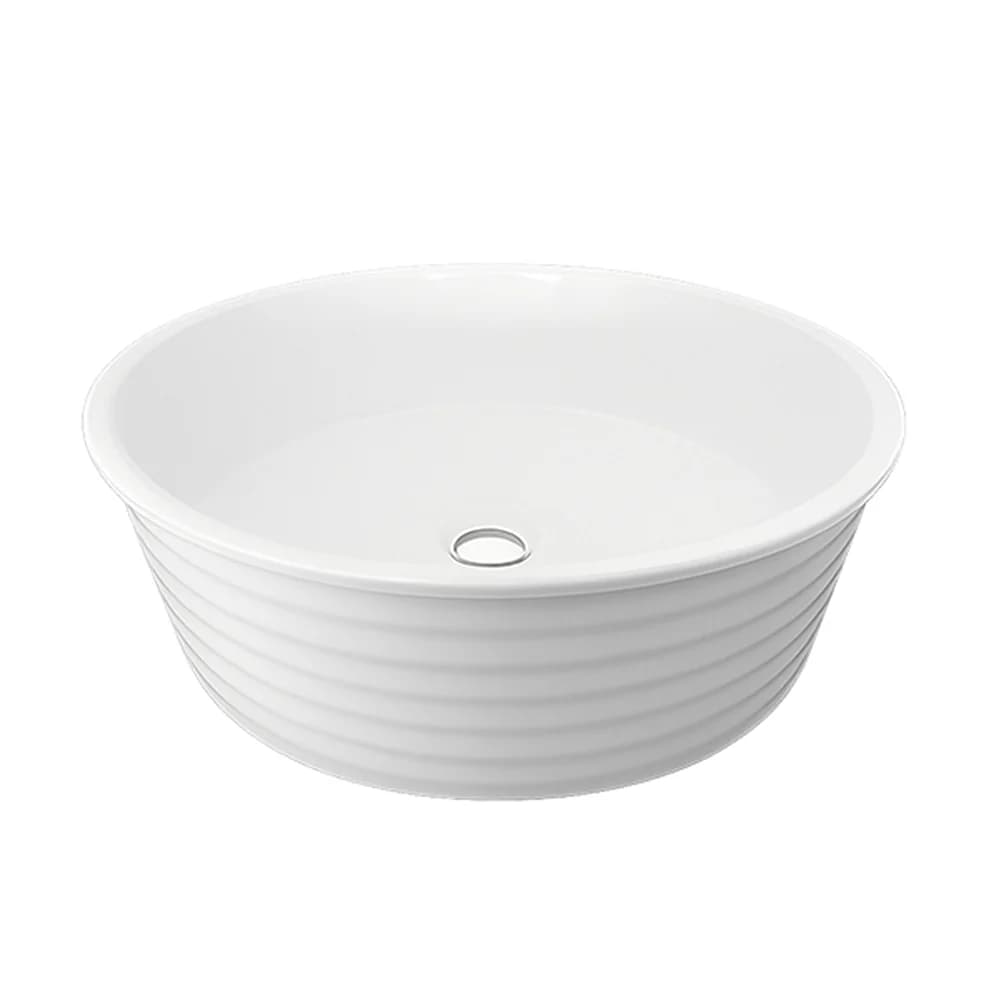 Two Tone Stone Linea Countertop Vanity Basin