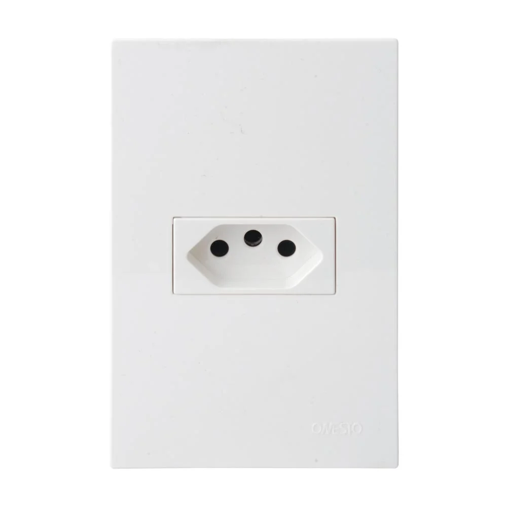Onesto Matrix Unswitched Slimline Wall Socket 4x2