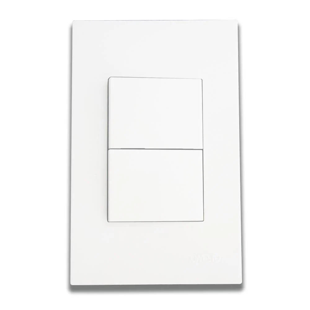 Onesto Matrix Medium 2 Lever 1-Way Light Switch 4x2