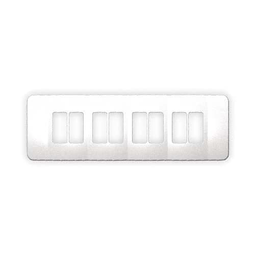 VETi 1 Omni Cluster 8 Vertical Module Cover Plate - White Trim