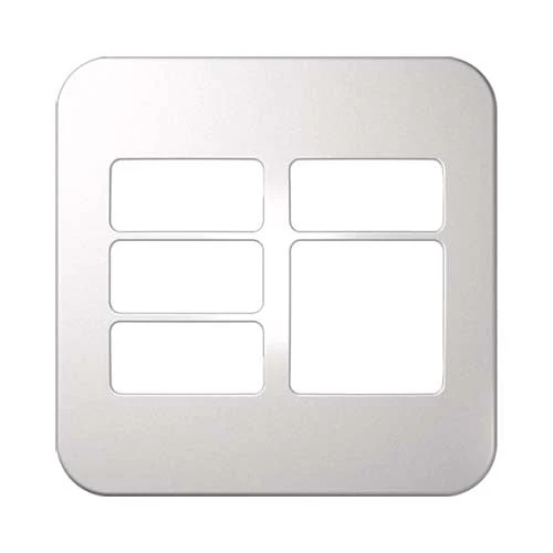 VETi 1 4 Horizontal & 1 Wide Module Cover Plate 4x4 - White Trim