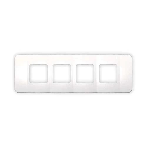 VETi 1 Omni Cluster 4 Wide Module Cover Plate - White Trim