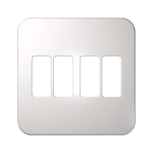 VETi 1 4 Vertical Module Cover Plate 4x4 - White Trim