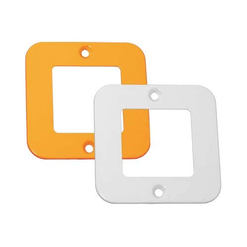 VETi Metal Glad Cover Plate Double Module 3x3