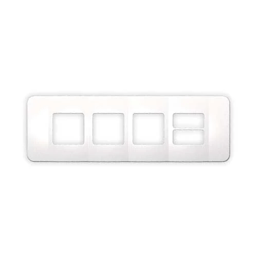 VETi 1 Omni Cluster 2 Horizontal & 3 Wide Module Cover Plate - White Trim