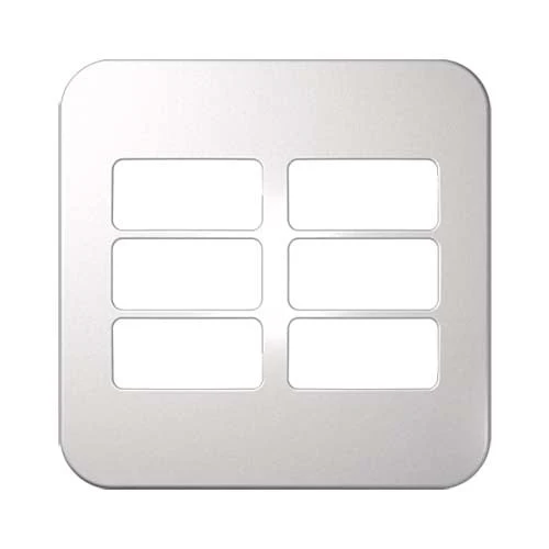 VETi 1 6 Horizontal Module Cover Plate 4x4 - White Trim