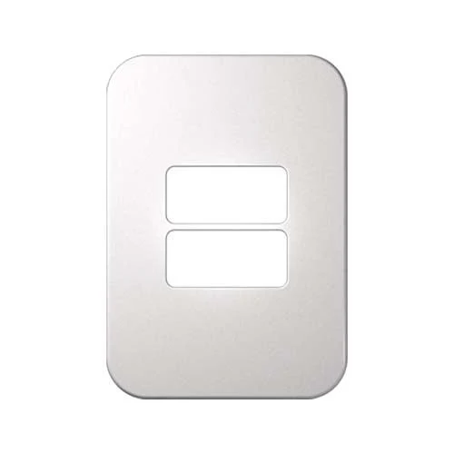 VETi 1 2 Horizontal Module Cover Plate 4x2 - White Trim