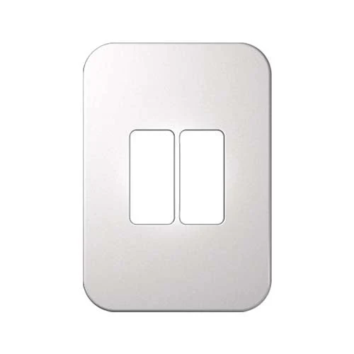 VETi 1 2 Vertical Module Cover Plate 4x2 - White Trim