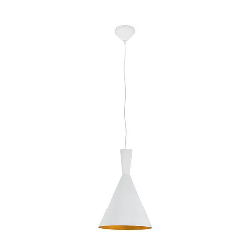 Eurolux Industria Pendant - Tri-White and Gold