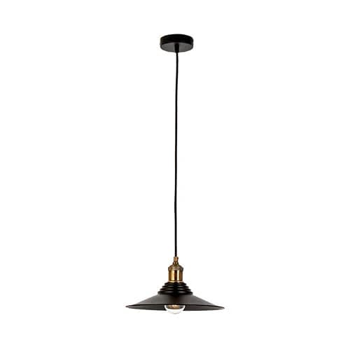 Bright Star Matt Black Metal Pendant