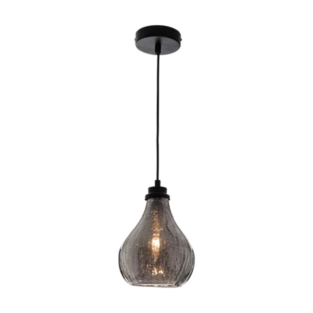 Bright Star Metal Glass Pendant 9W - Chrome