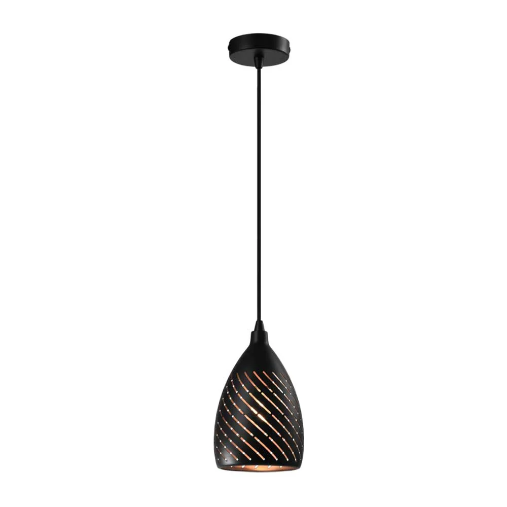 Bright Star Metal Pendant - Black / Gold