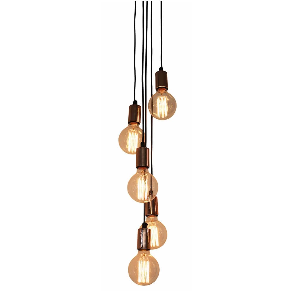 Wire World Globe Cluster Tiered Hanging Pendant