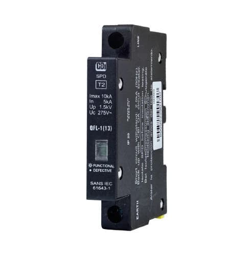 CBi QFL-1(13) Mini Rail Surge Protector with Indication 1P 275V 10kA