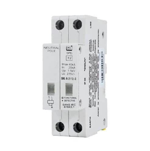 CBi QKLN-2(13)D DIN Rail Surge Protector with Indication 1P+N 275V 40kA