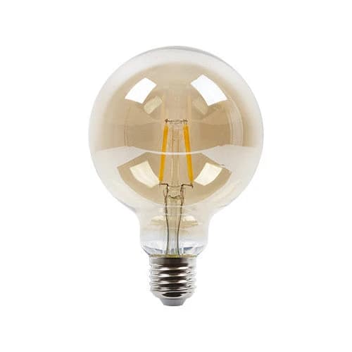 Radiant LED Filament Globe G95 E27 4W 420lm 2700K - Amber