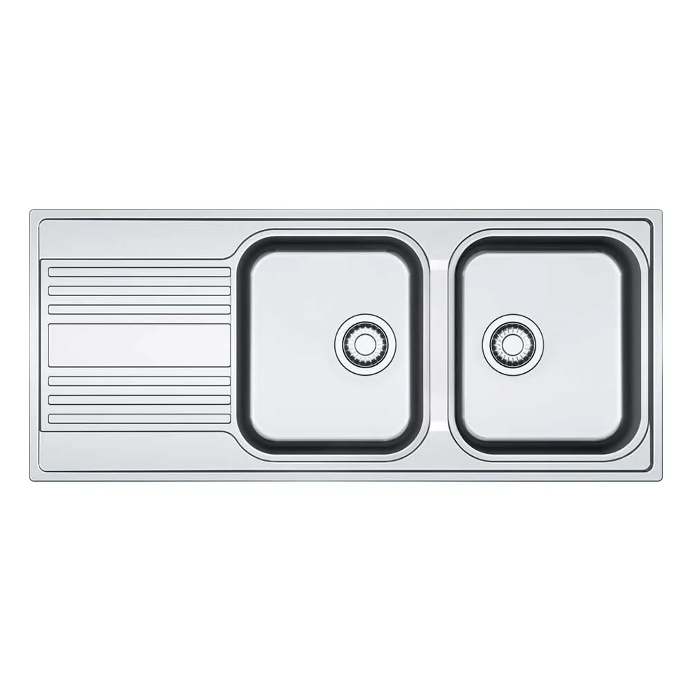 Franke Rapid RPX621 Stainless Steel Double Bowl Inset Sink 400x1160mm