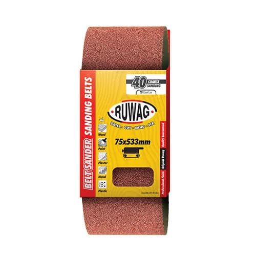 Ruwag P100 Sanding Belt 75 x 533mm (3)