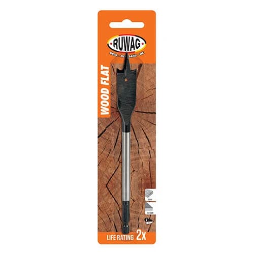 Ruwag Flat Long Carded Wood Drill Bit 19mm