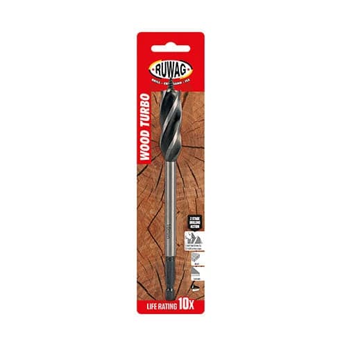 Ruwag Wood Turbo Drill Bit 19mm x 400mm