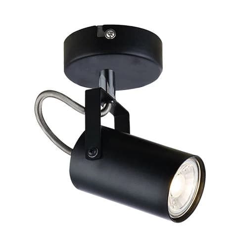 Bright Star Metal Spotlight - Black / Polished Chrome