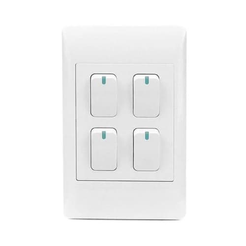 S-TEC 4 Lever 1-Way Light Switch 4x2