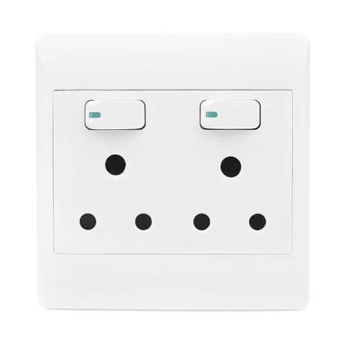 S-TEC Double Switched Socket 4x4