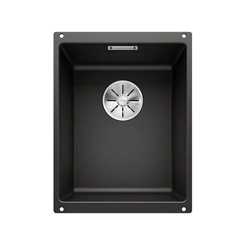 BLANCO SubLine 320-U Silgranit Single Bowl Undermount Sink - Black