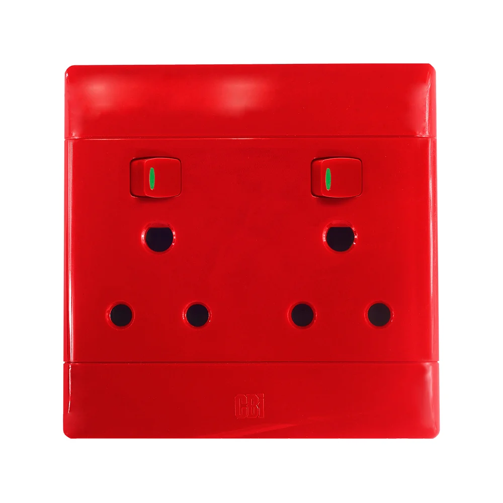CBi Switch Ultra Single Switched Dedicated Socket 4x4 - Red