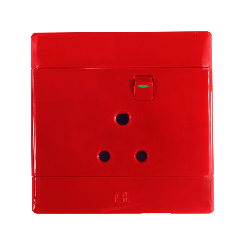 CBi Switch Ultra Double Switched Dedicated Socket 4x4 - Red