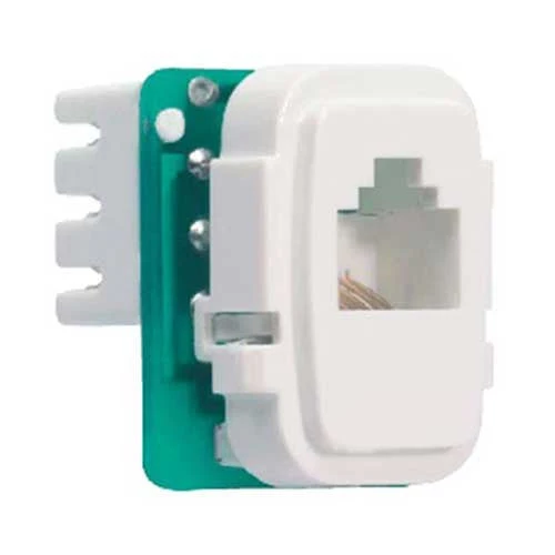 CBi PVC RJ11 Telephone Socket Module - White